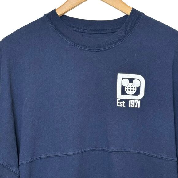 Walt Disney World Navy Blue Size Small Spirit Jersey Longsleeve Shirt - Picture 3 of 7
